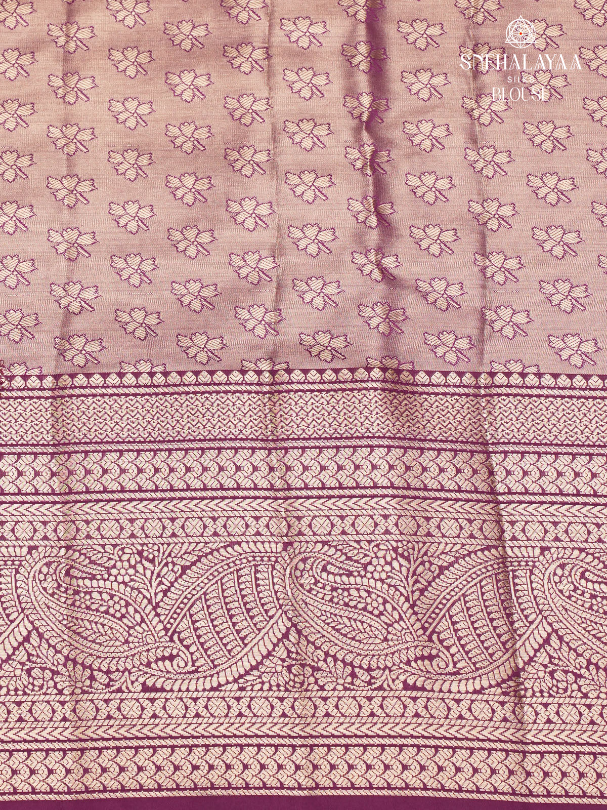 Pastel Pink Art Silk Saree