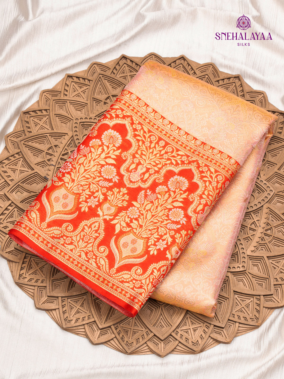 Gold Kanjivaram Silk Saree