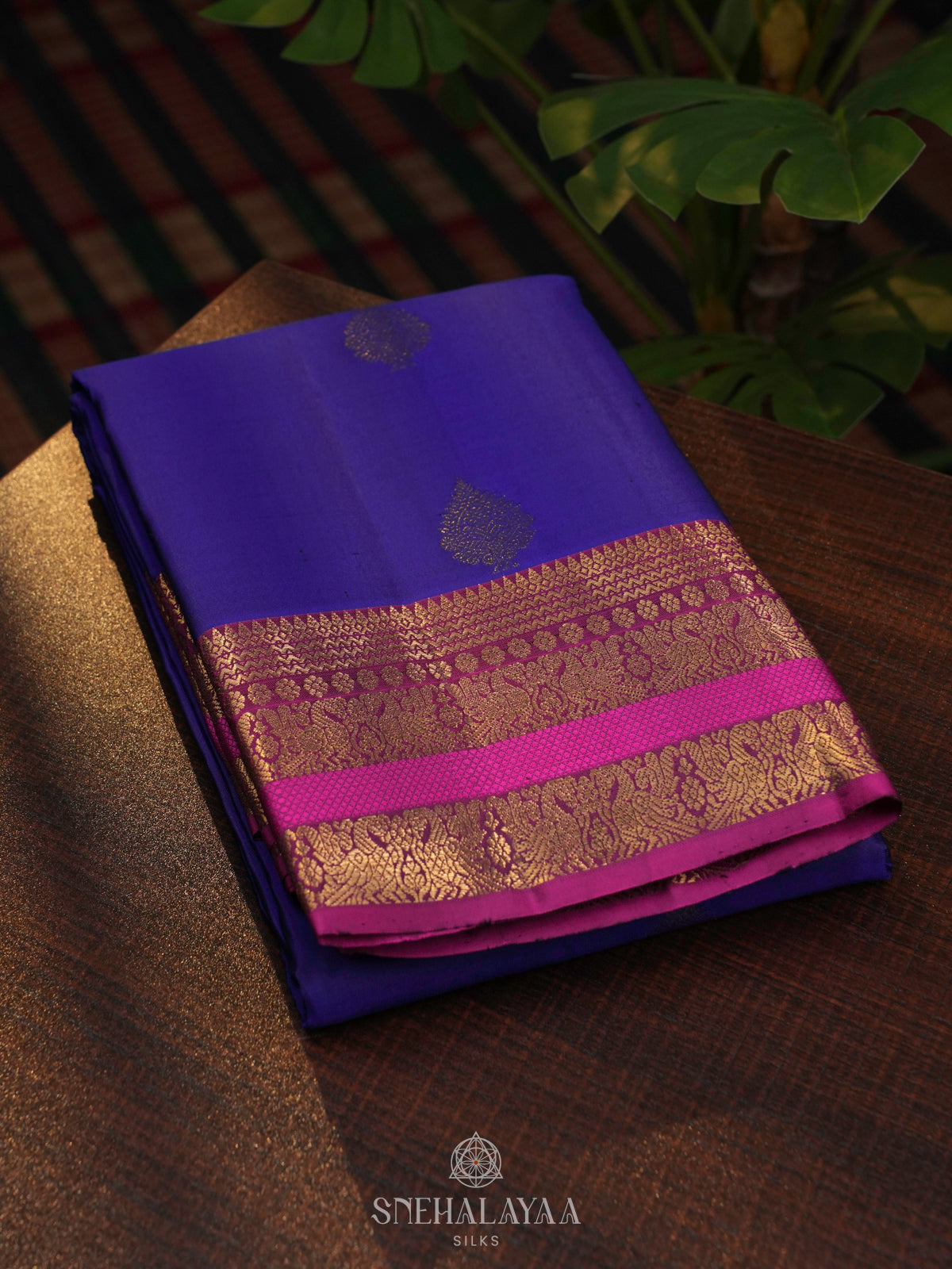 Royal Blue Kanjivaram Silk Saree