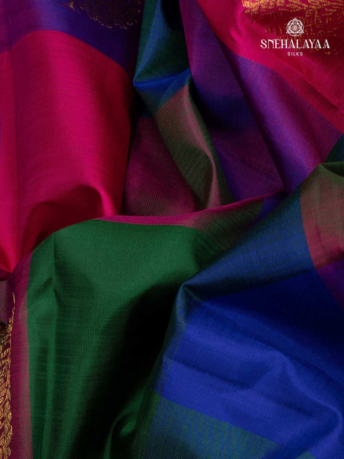 Multi Colour Kanjivaram Silk Saree