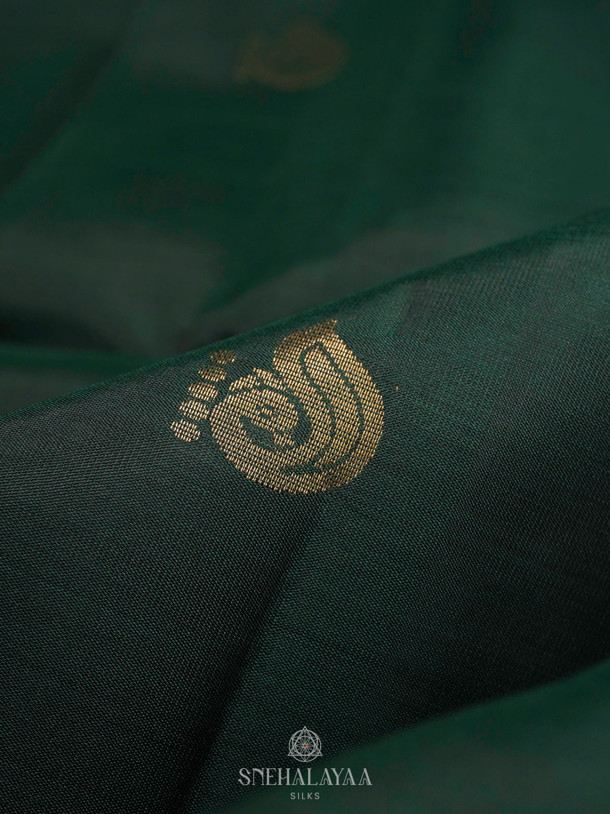 Forest Green Soft Silk Saree