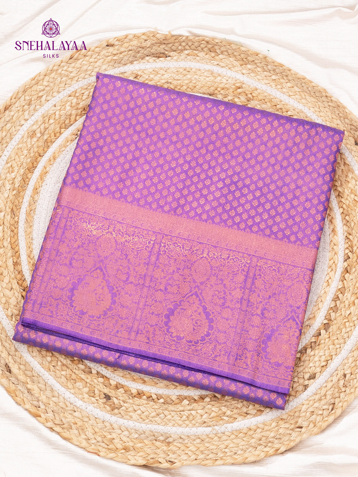 Lavender Soft Silk Saree