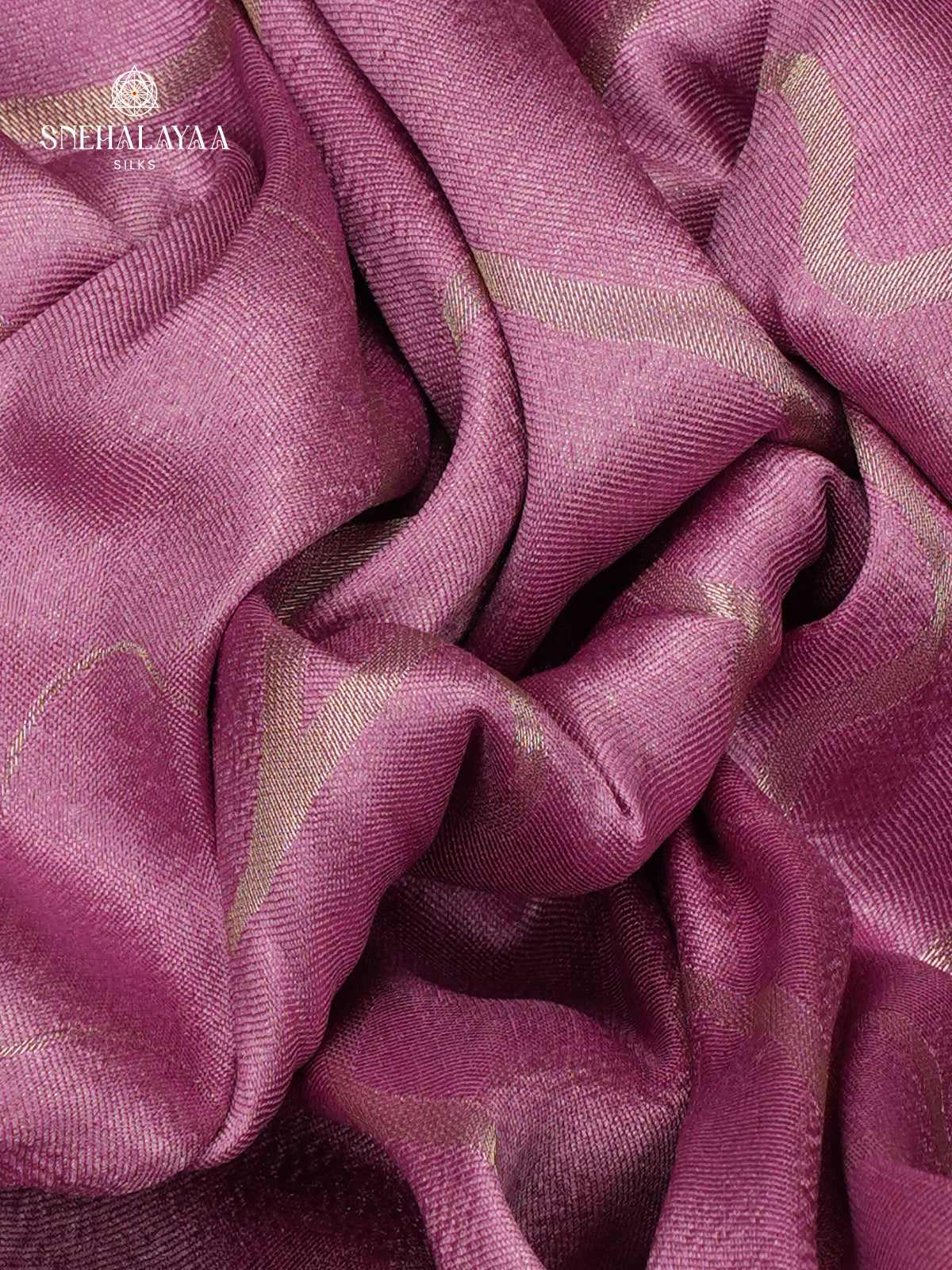 Lavender Banaras Dola Silk Saree