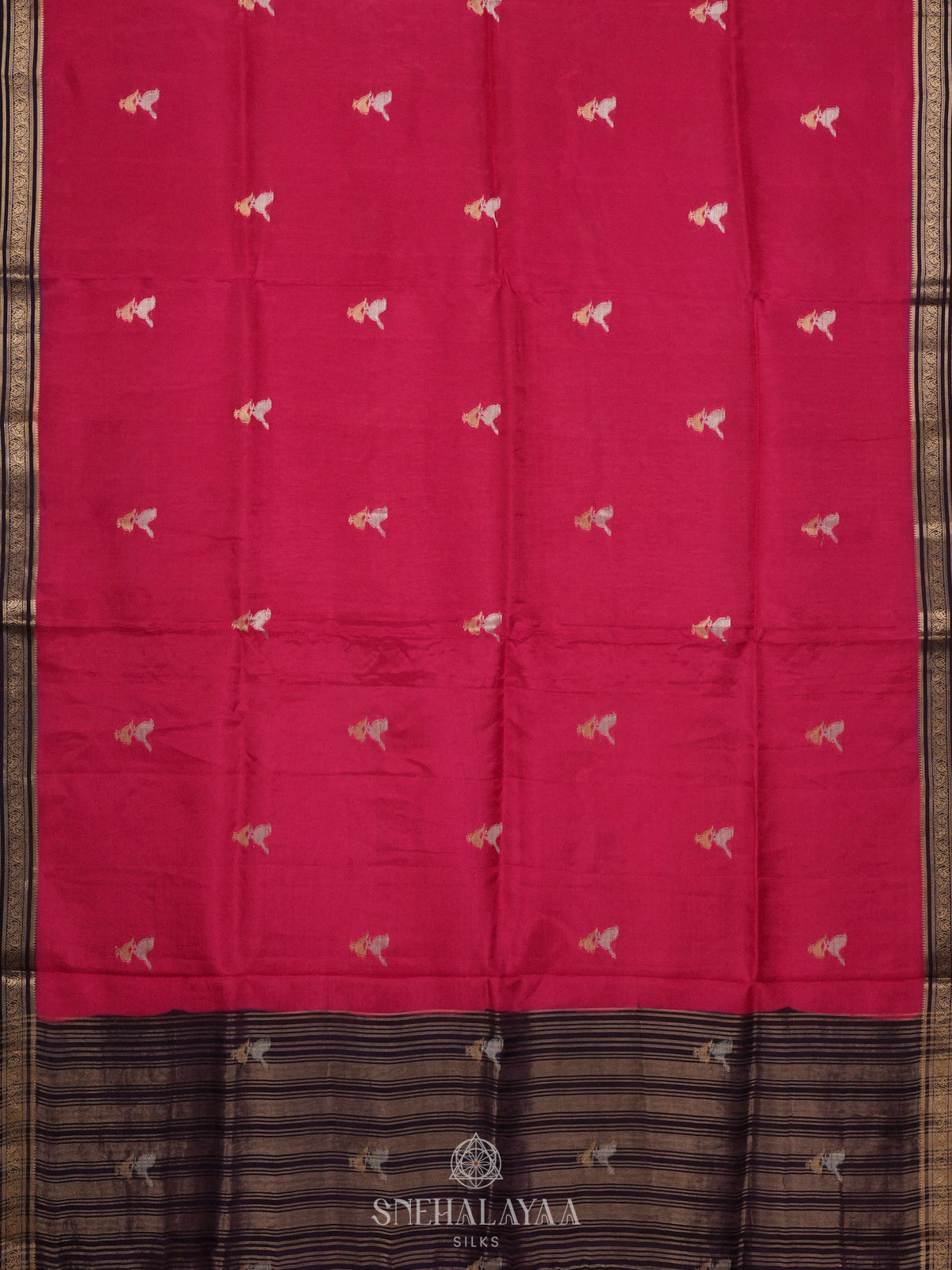 Pink Banaras Silk Saree
