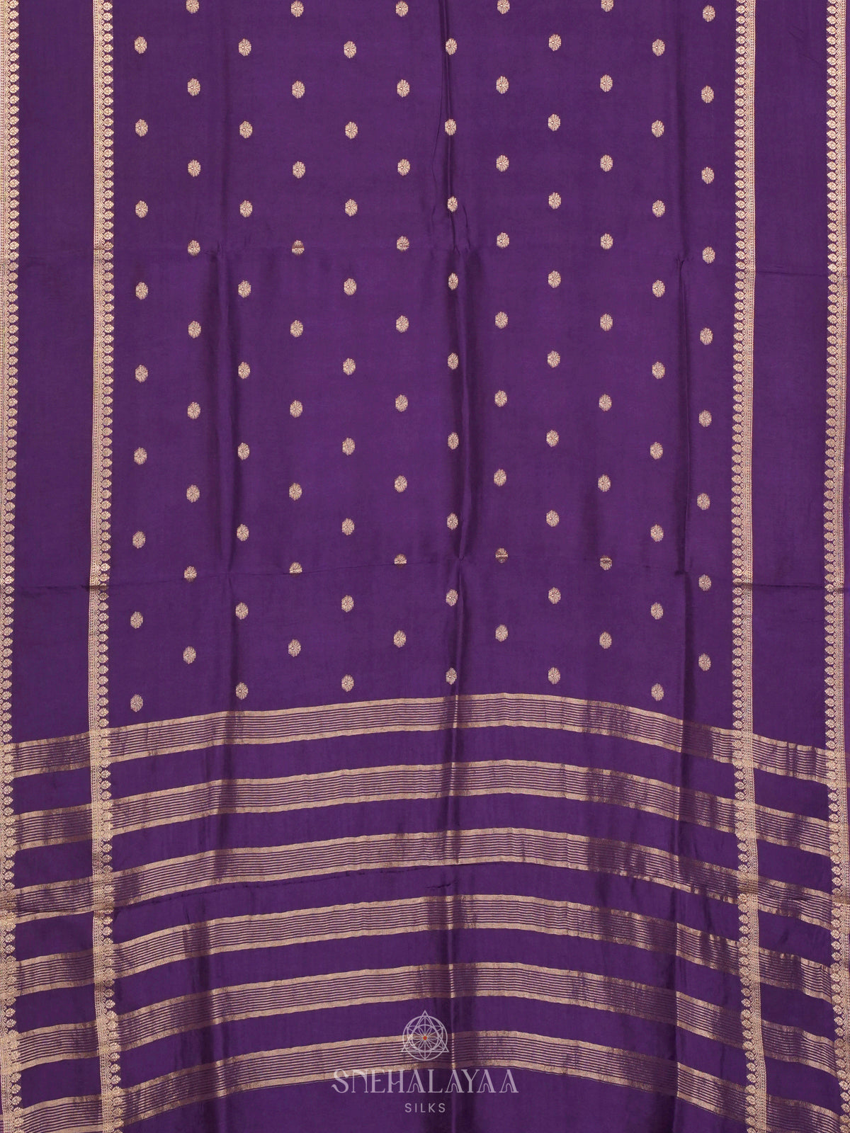 Purple Banaras Dola Silk Saree