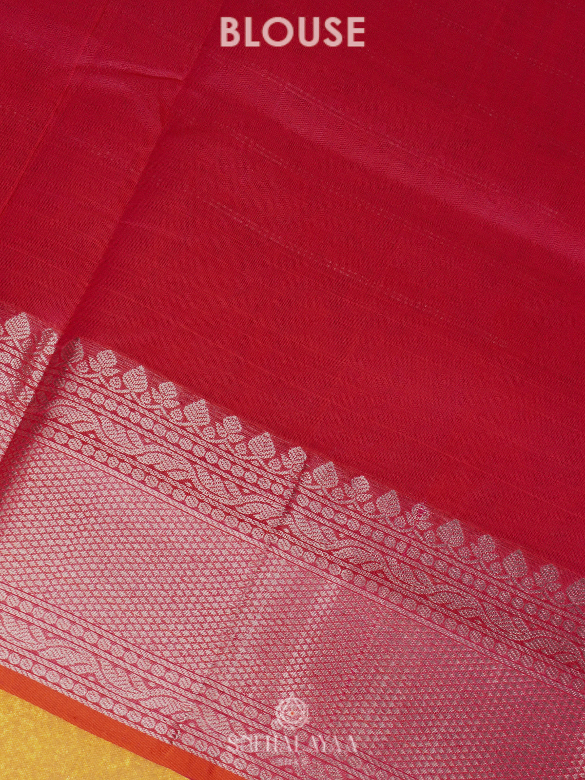 Ruby Red Mangalagiri Kuppadam Silk Cotton Saree