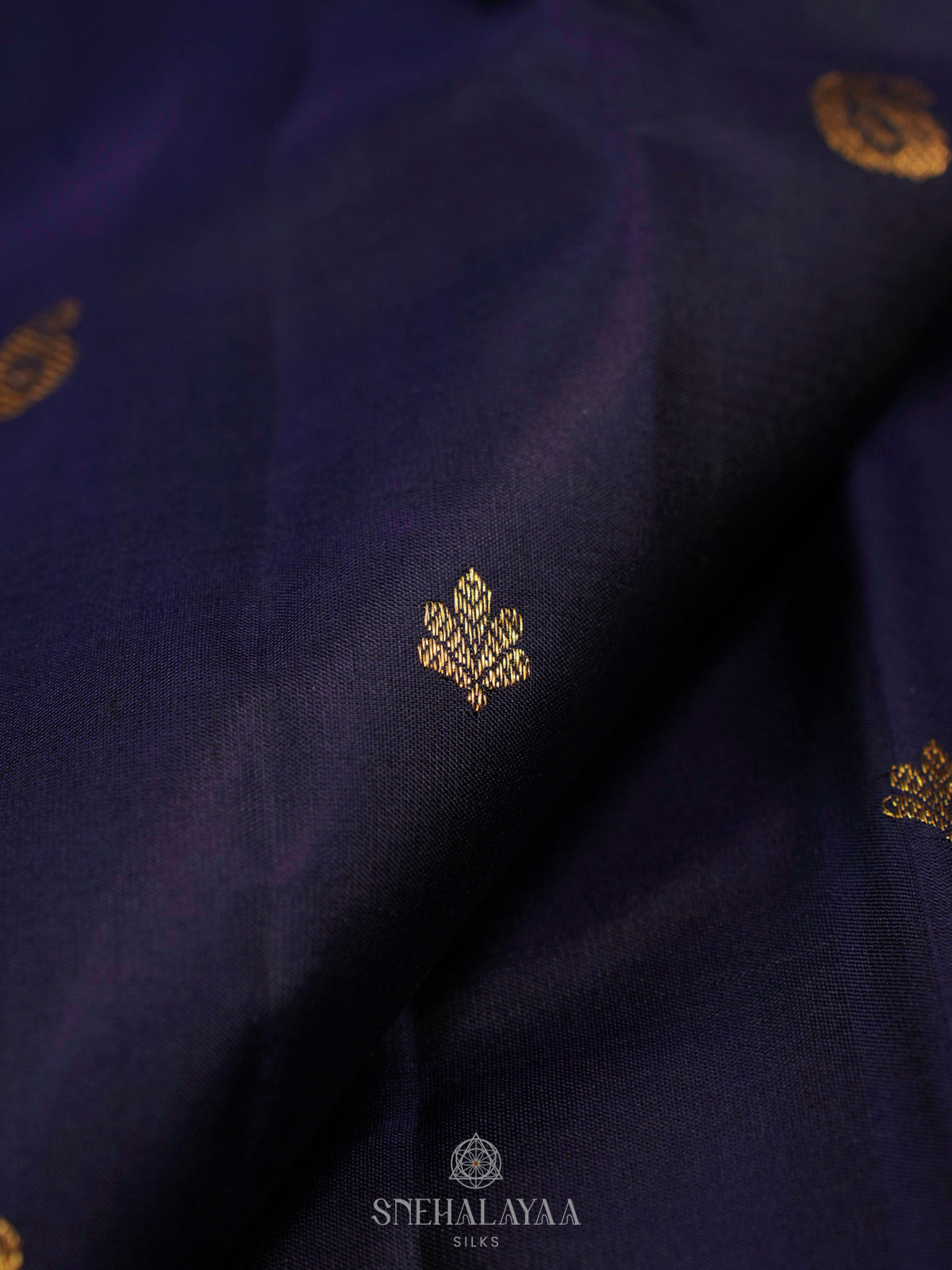 Navy Blue Kanjivaram Silk Saree