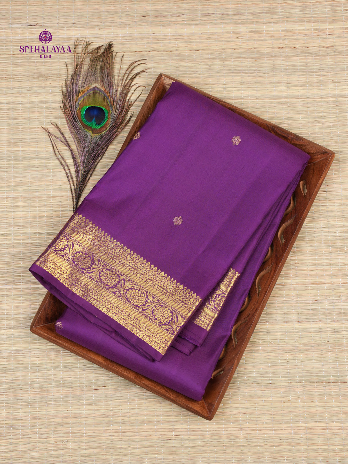 Lavender Kanjivaram Silk Saree