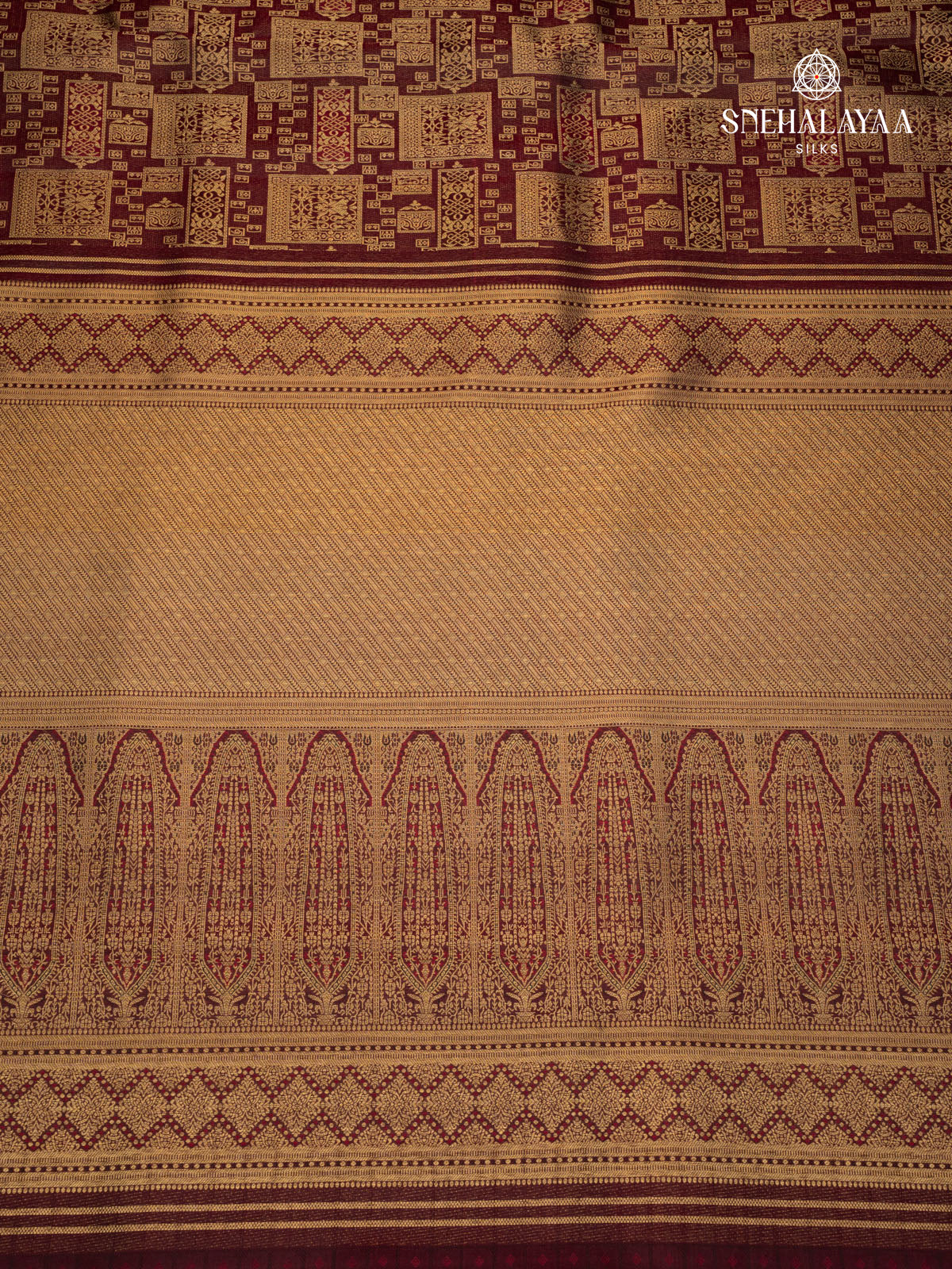 Brown Kanjivaram Silk Saree