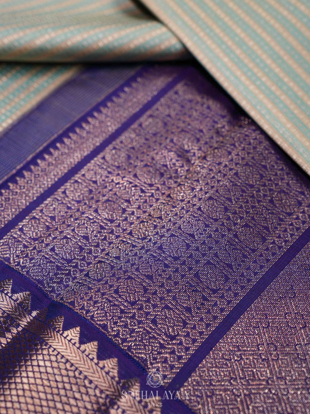 Pale Green Kanjivaram Silk Saree