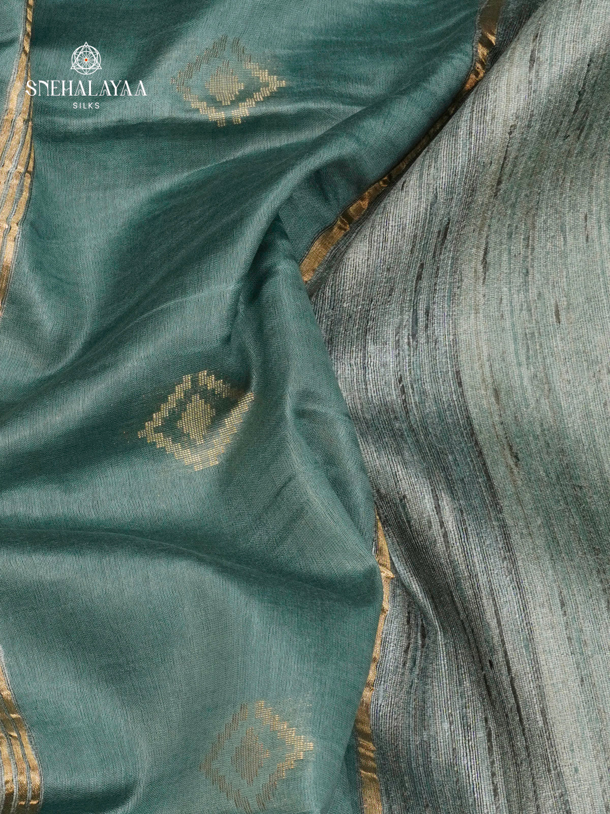 Grey Tussar Saree