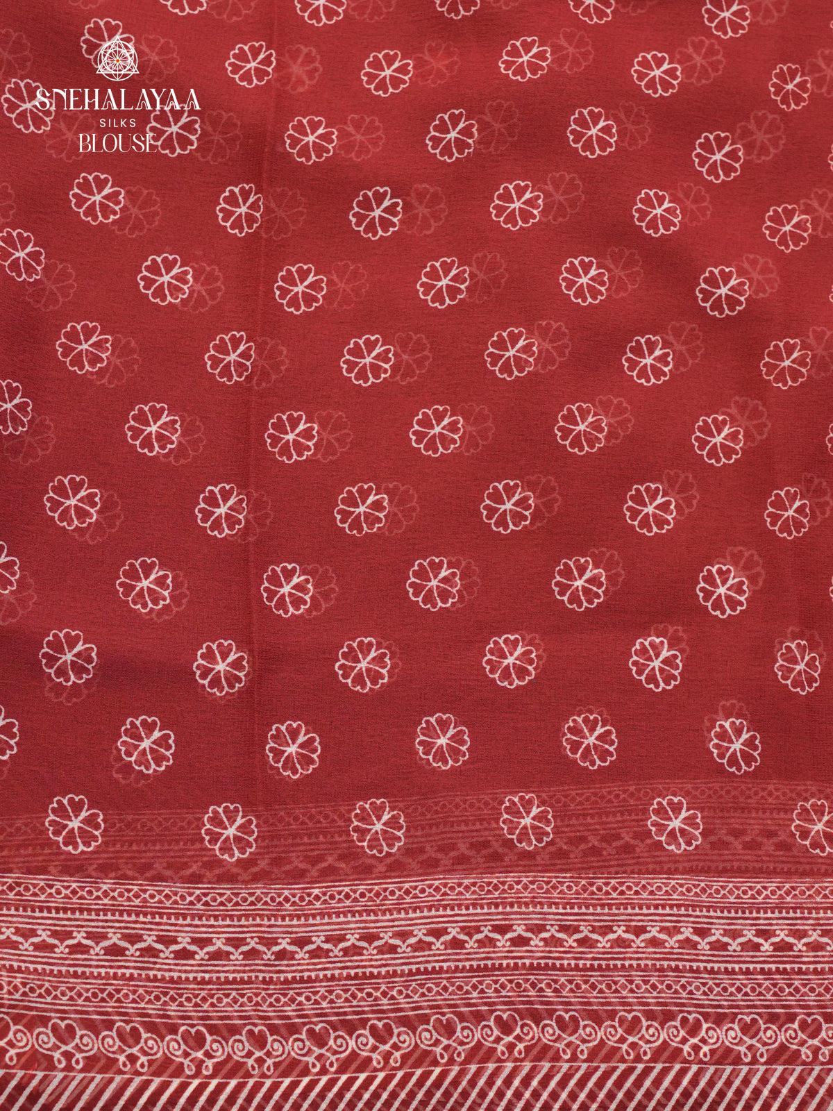 Maroon Chiffon Saree