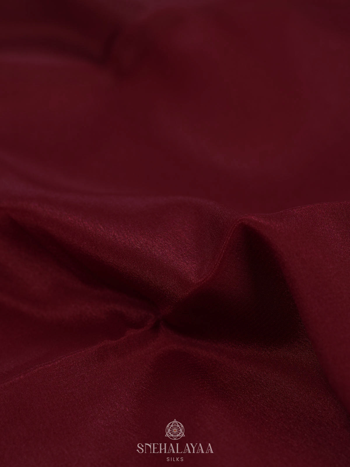 Wine Red Mysore Silk Saree