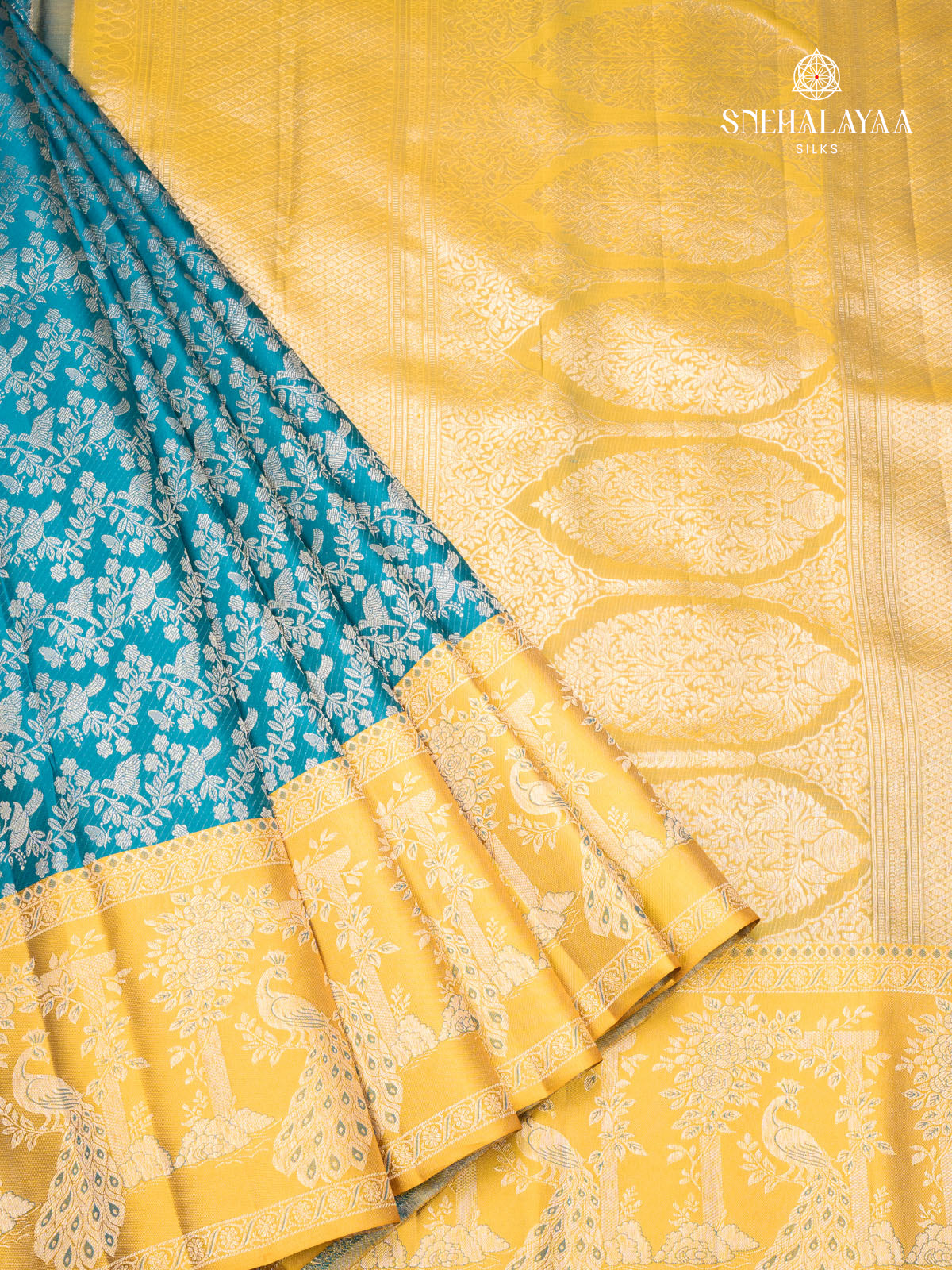 Blue Kanjivaram Silk Saree