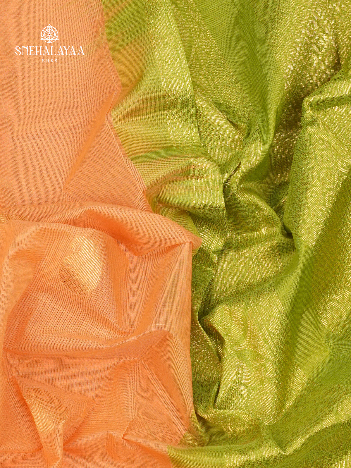 Sandal Gadwal Cotton Saree Without Blouse