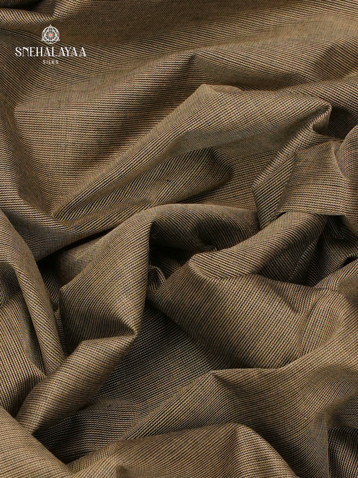 Khaki Grey Chettinad Cotton Saree