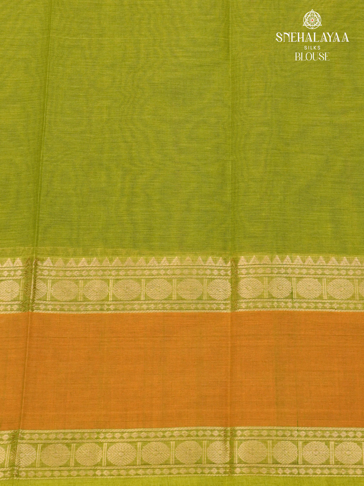 Lime Green Pure Kanchi Cotton Saree
