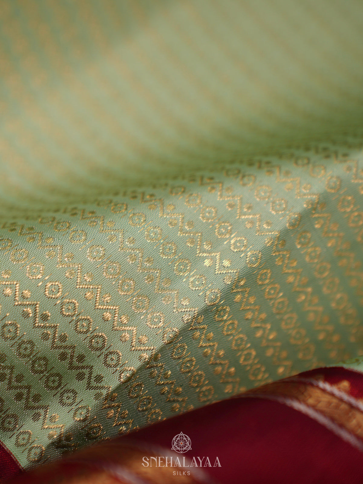 Pista Green Kanjivaram Silk Saree