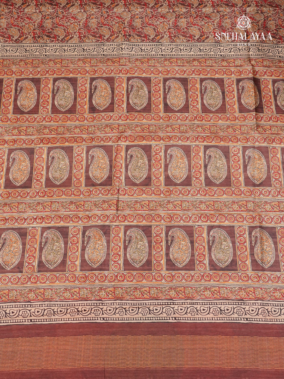 Brown Tussar Saree