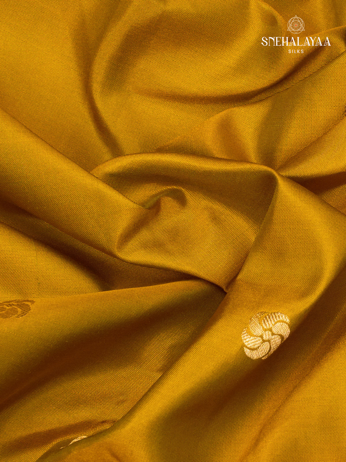 Mustard Yellow Gadwal Silk Saree
