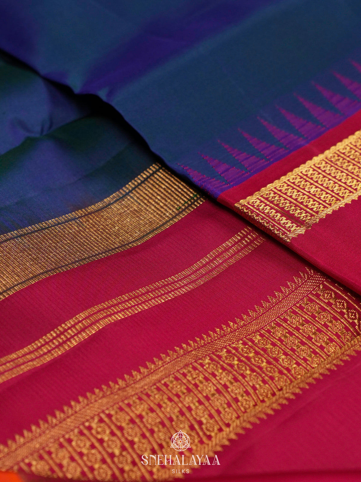 Blue Kanjivaram Silk Saree