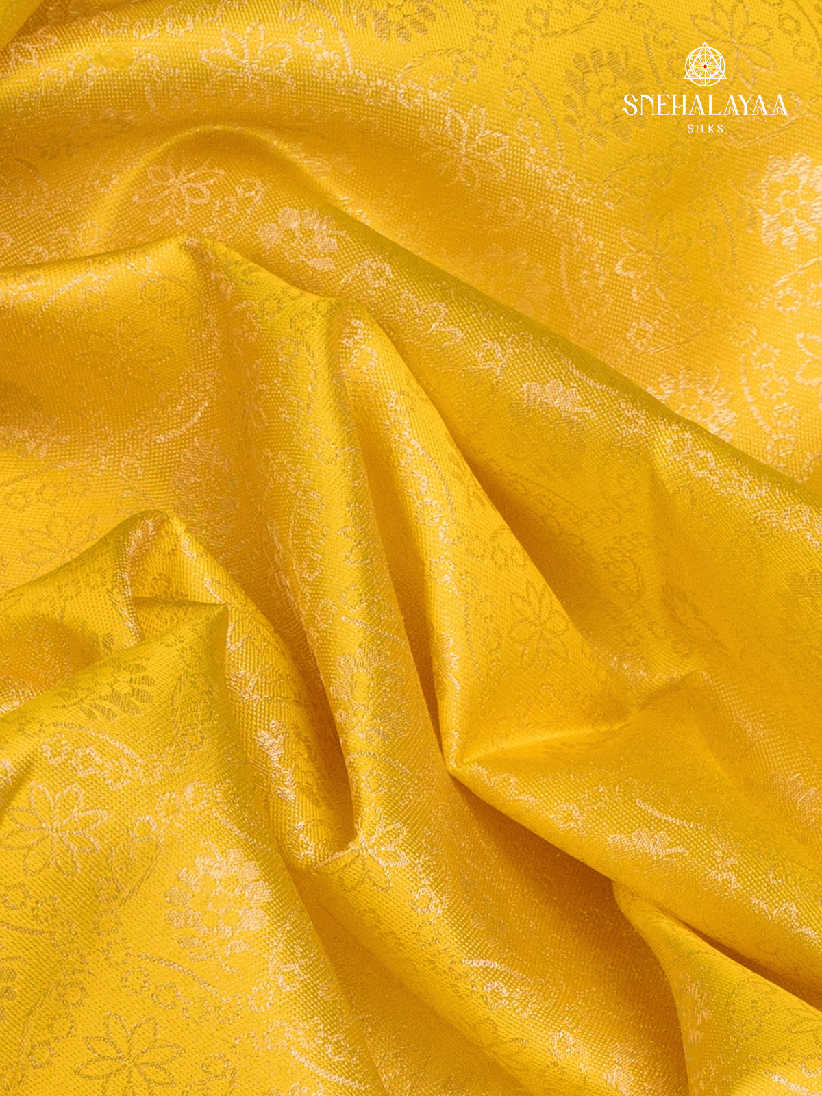 Yellow Kanjivaram Silk Saree