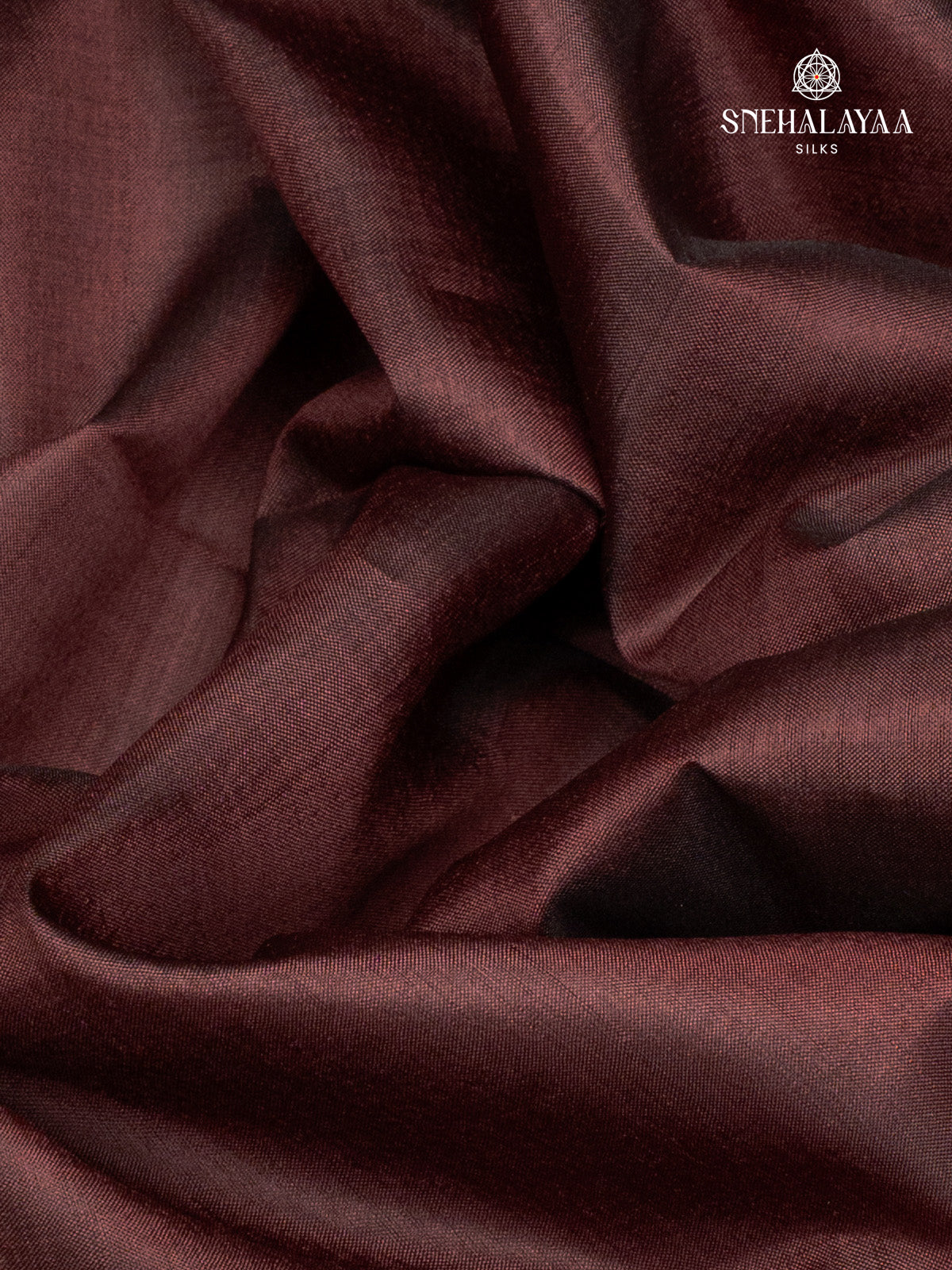 Brown Katan Silk Saree