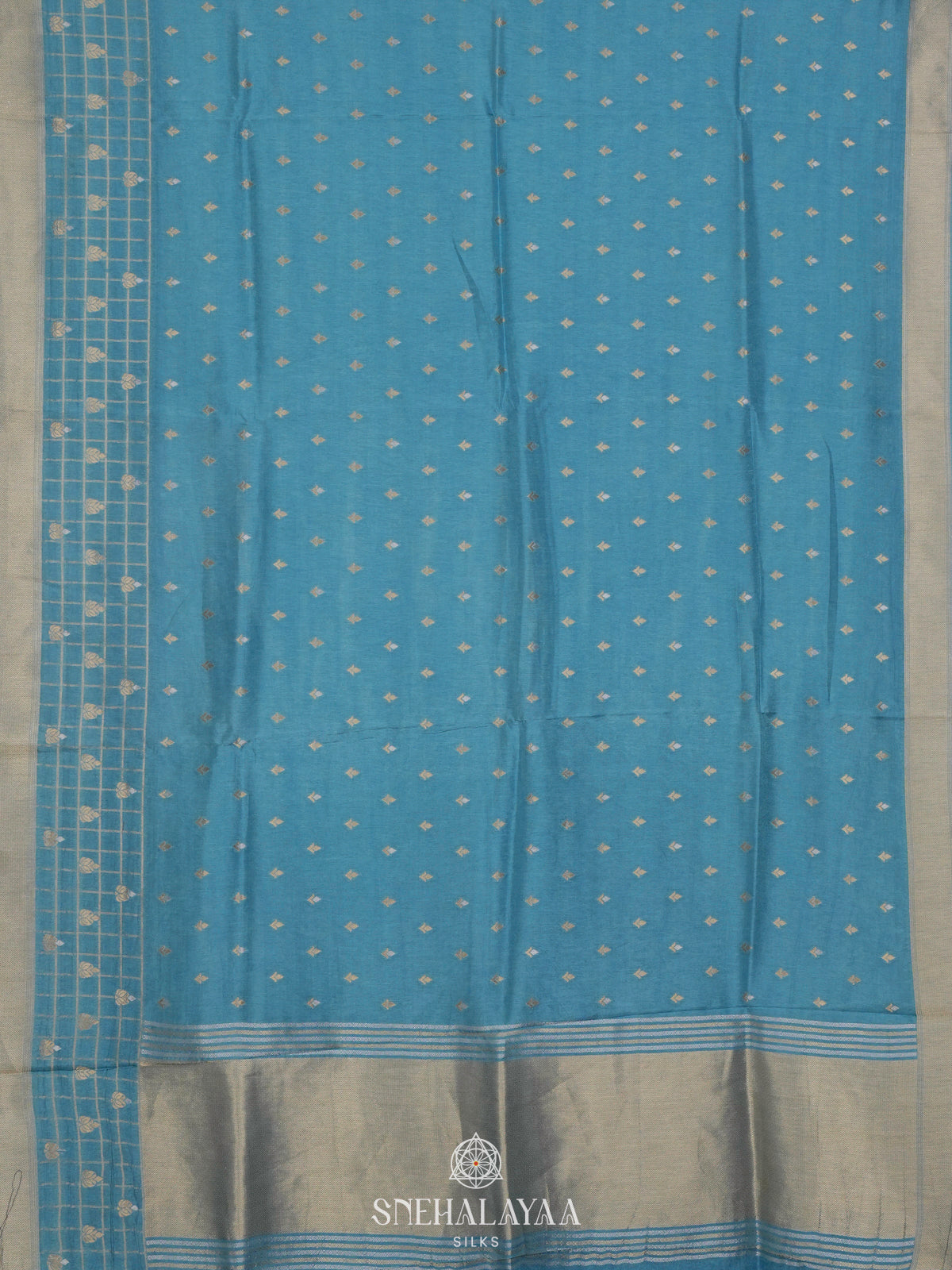 Blue Banaras Silk Saree