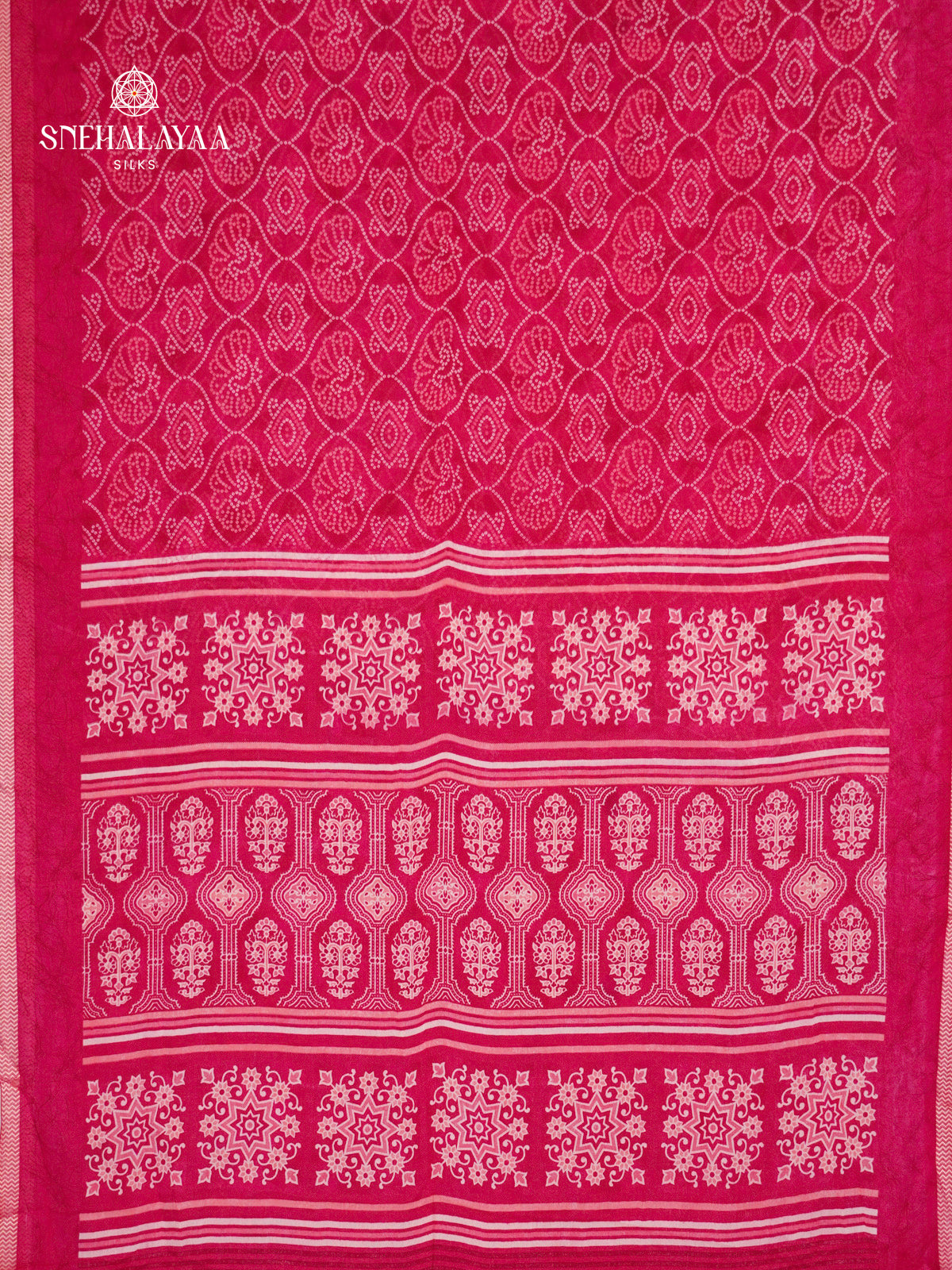 Rani Pink Chiffon Saree