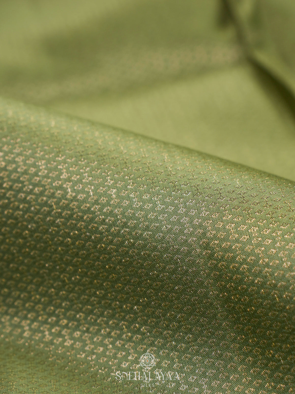 Pista Green Kanjivaram Silk Saree