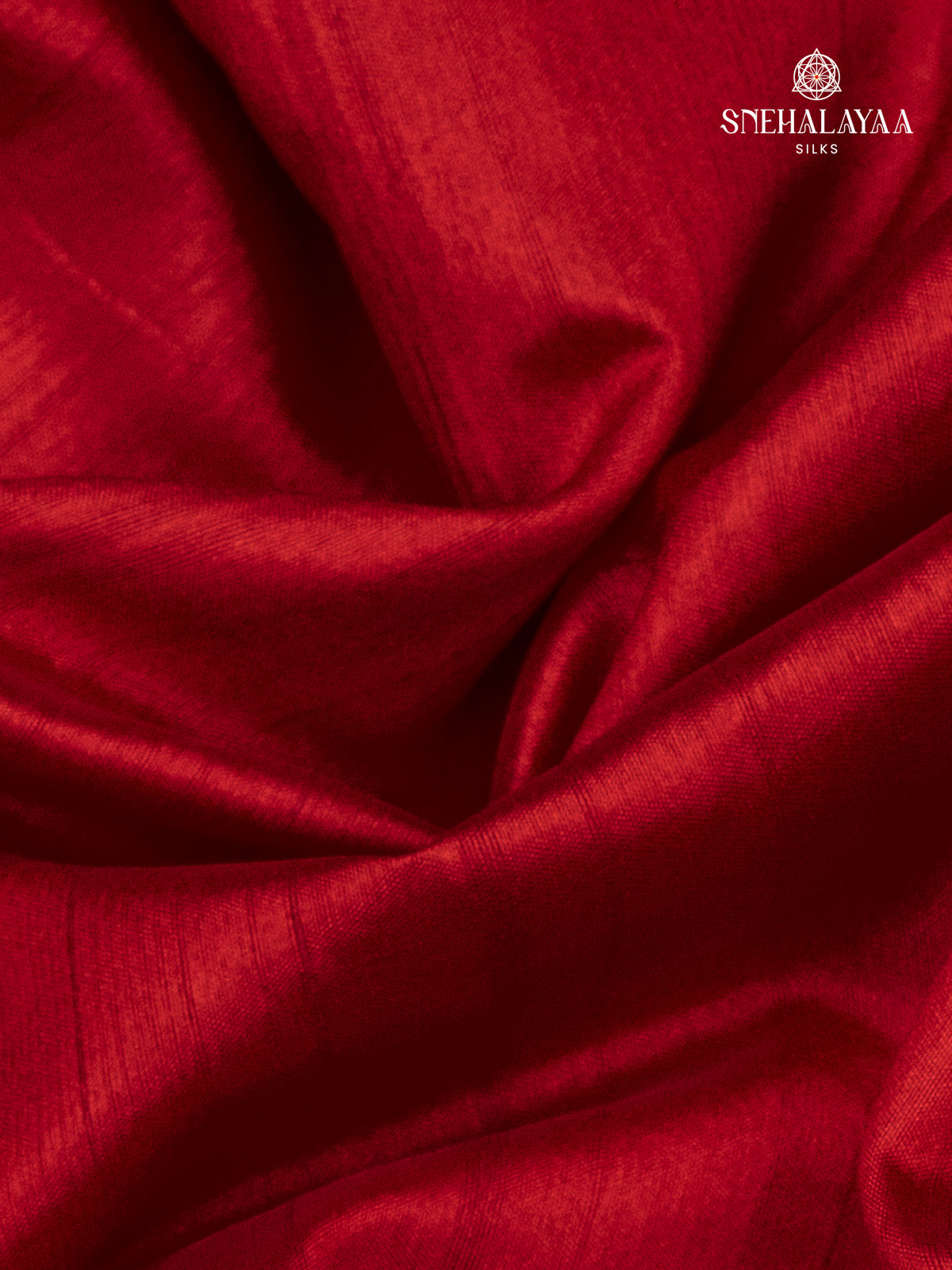 Red Raw Silk Embroidery Saree