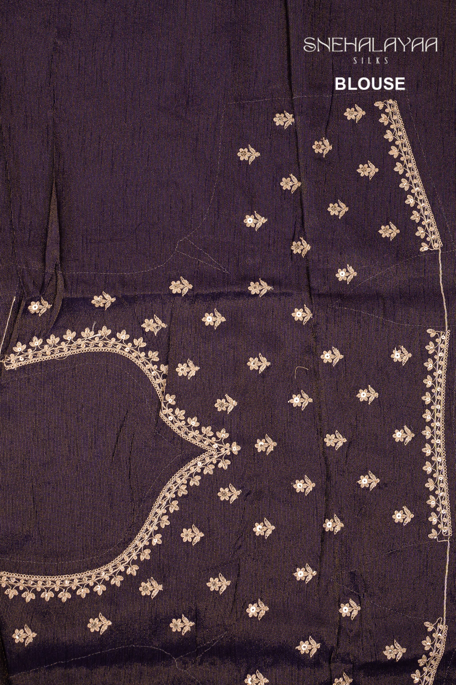 Indigo Blue Designer Saree