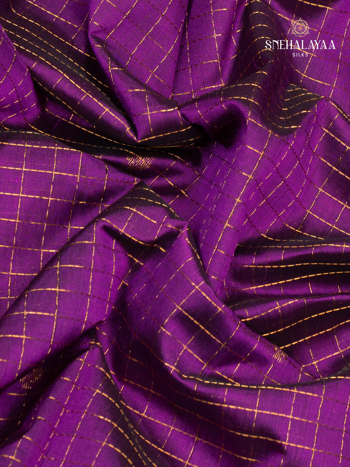 Purple Kanchi Silk Cotton Saree