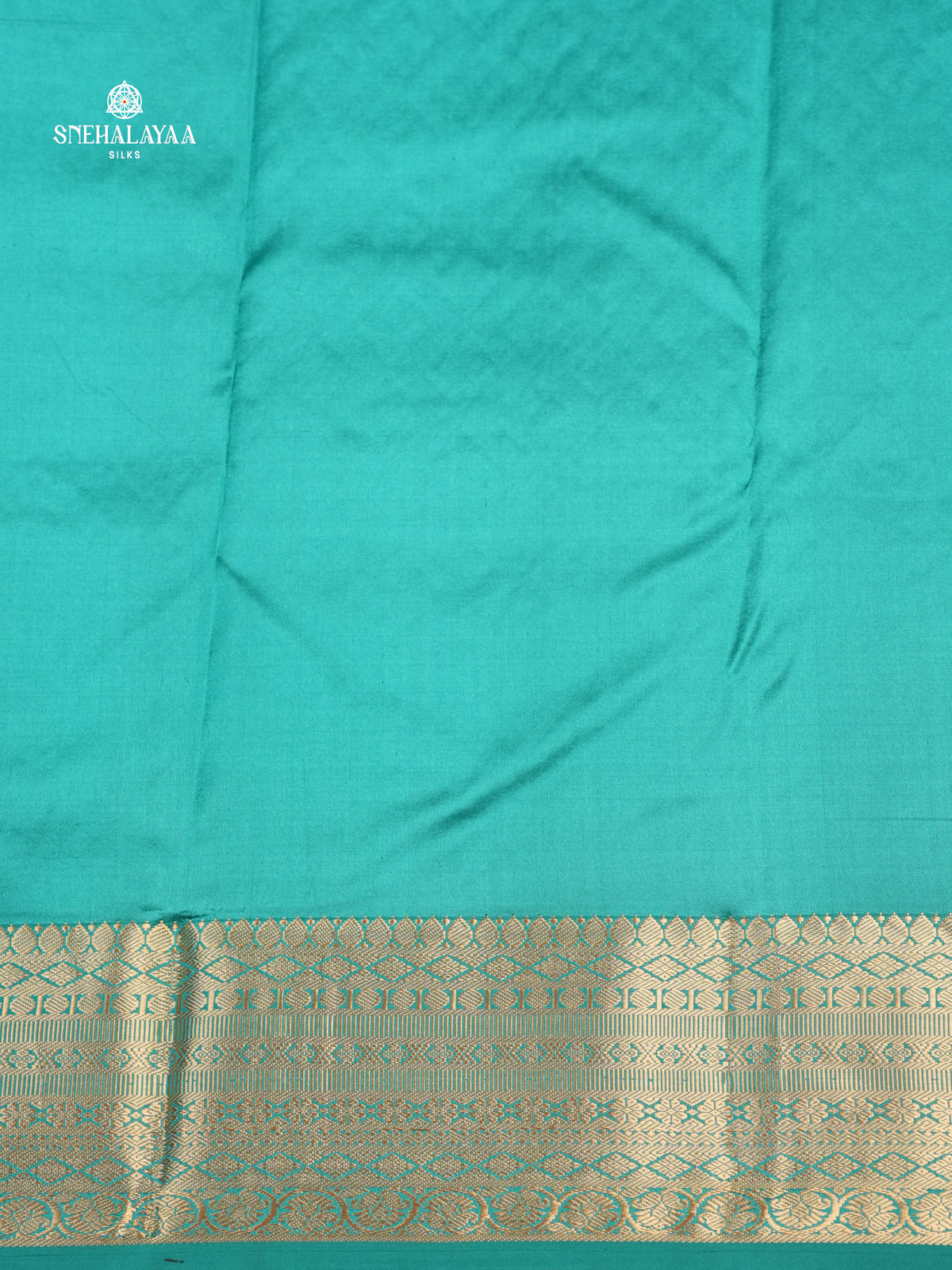 Teal Blue Kanjivaram Silk Saree
