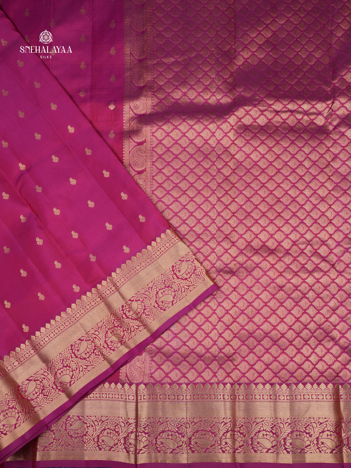 Magenta Kanjivaram Silk Saree
