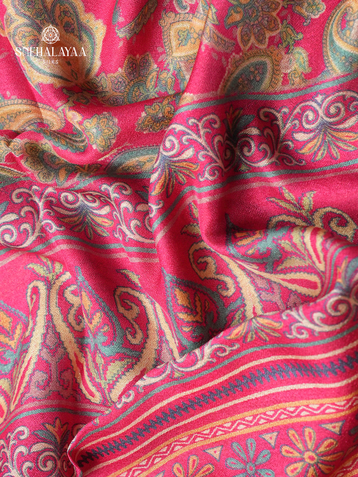 Pink Chiffon Saree