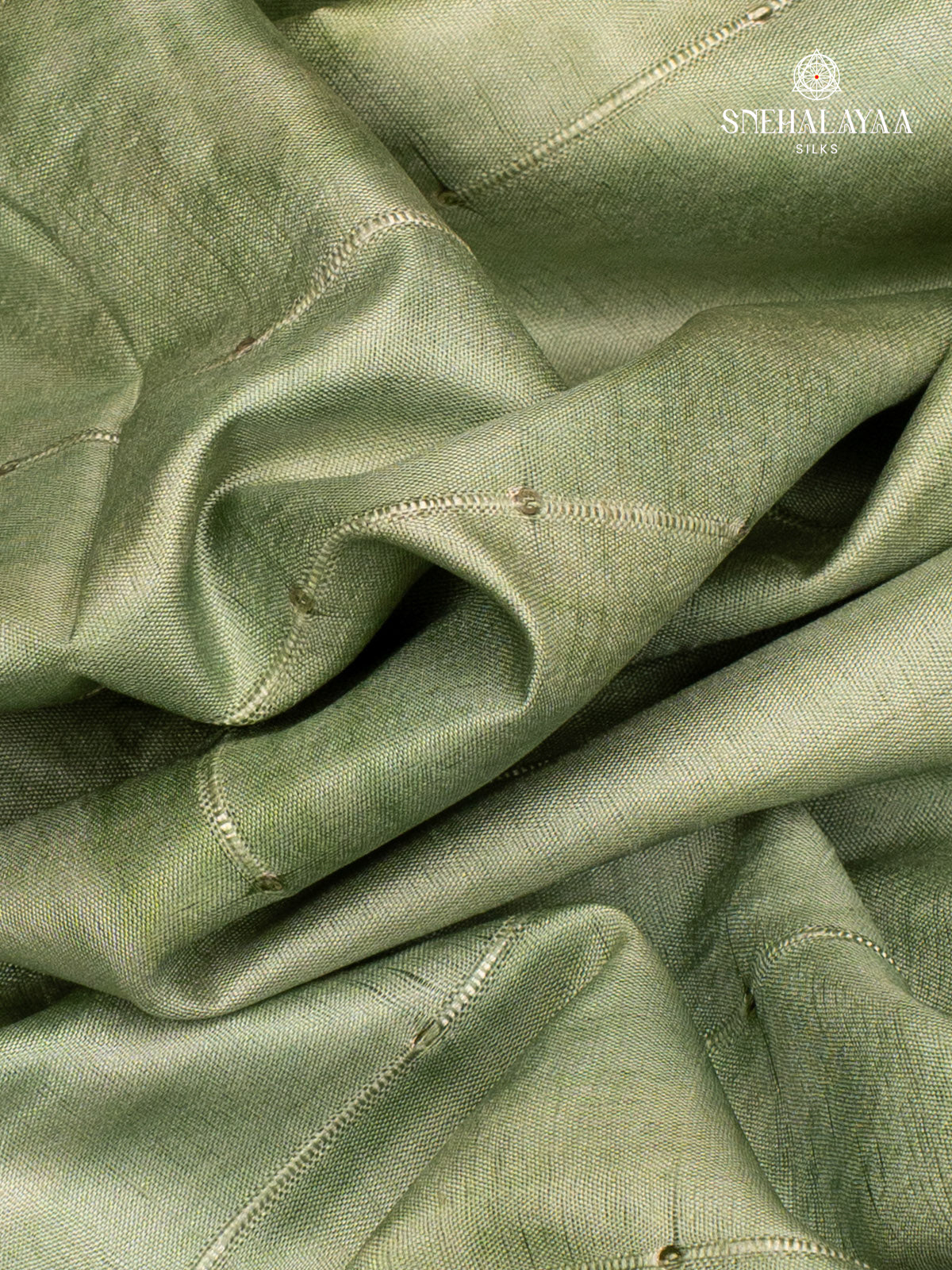 Green Tussar Saree