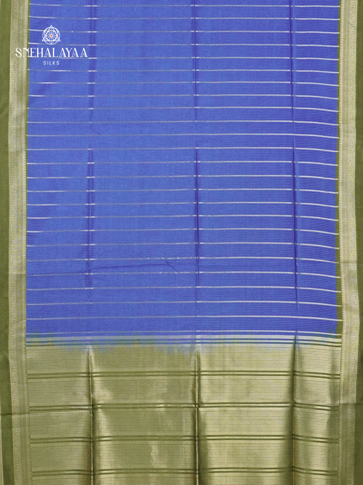 Rich Blue Jute Saree