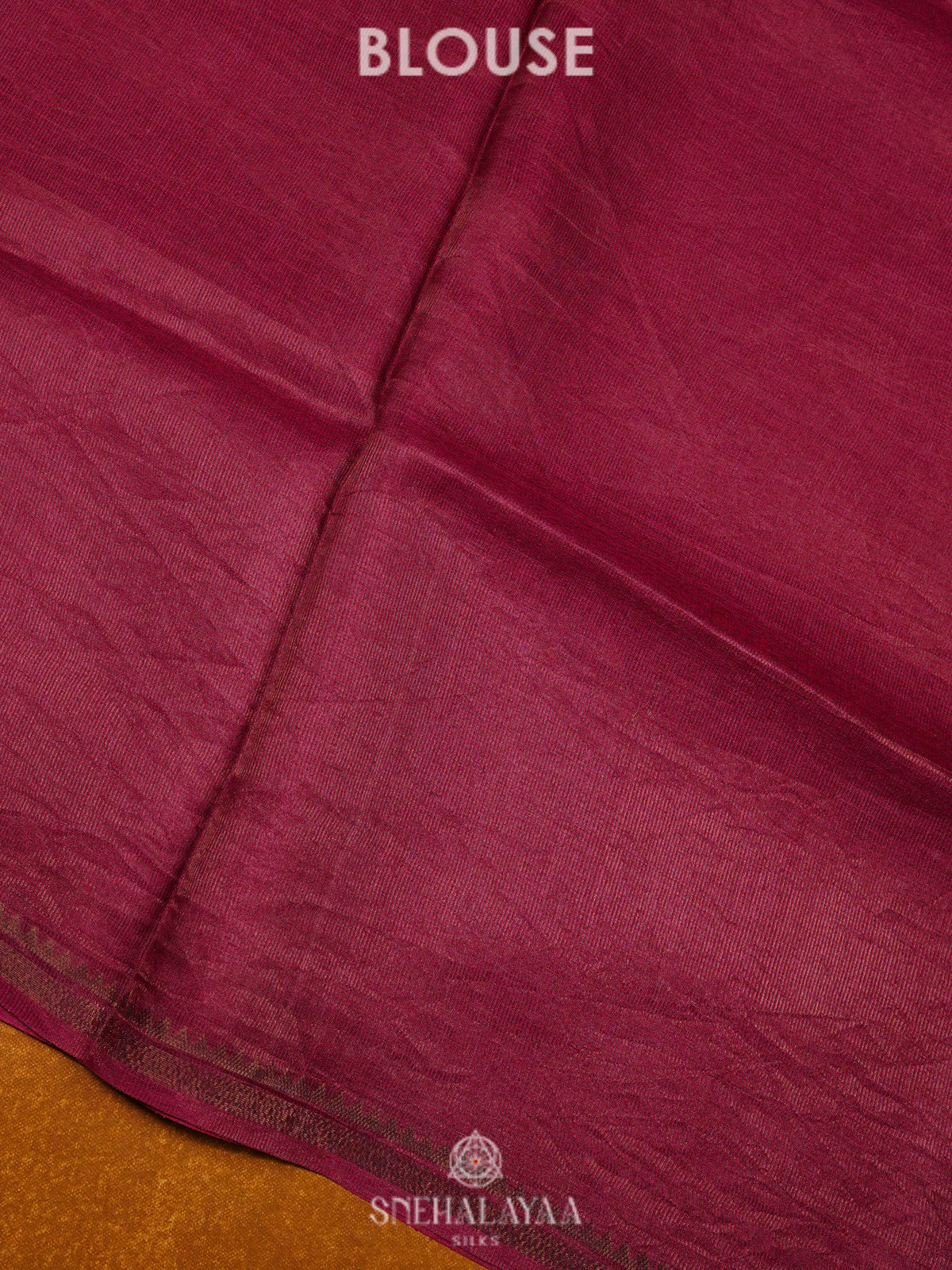 Wine Red Tussar Saree