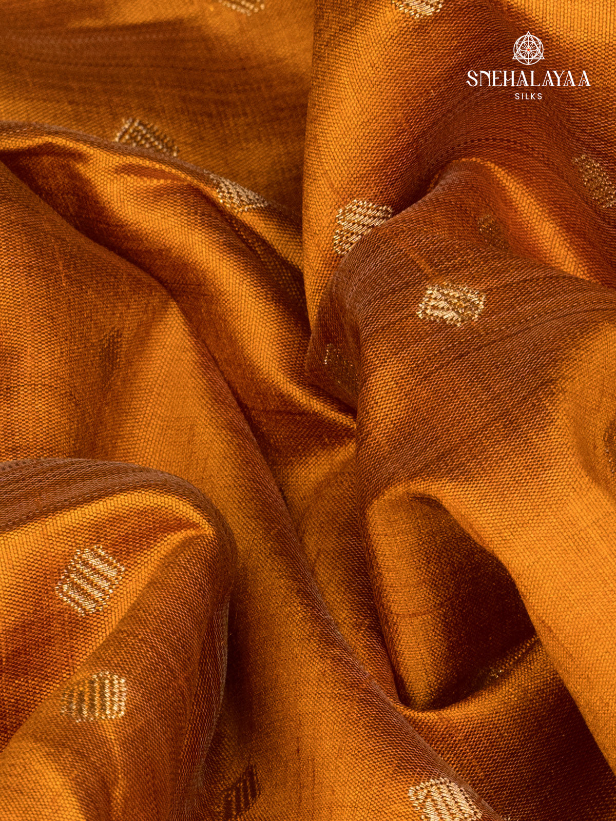 Mustard Yellow Raw Silk Saree
