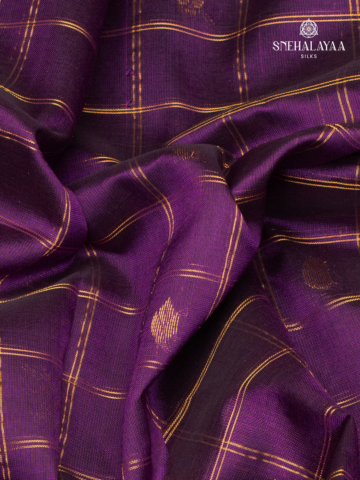 Purple Kanchi Silk Cotton Saree