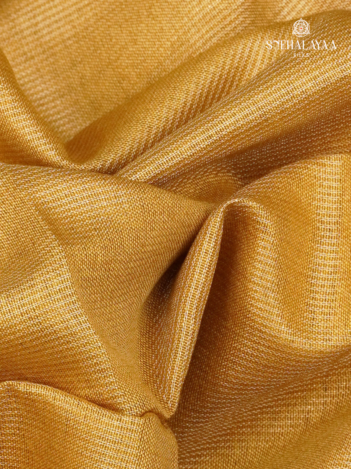 Yellow Bamboo Silk Saree
