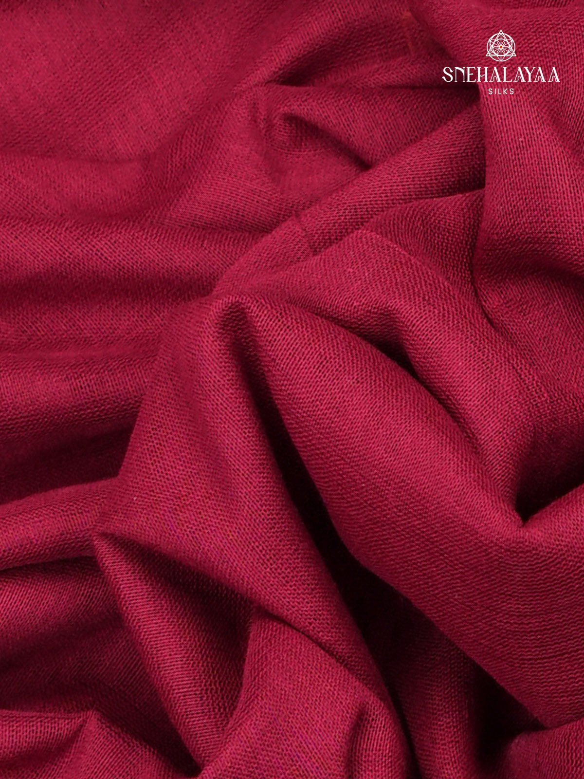 Magenta Pink Khadi Cotton Saree