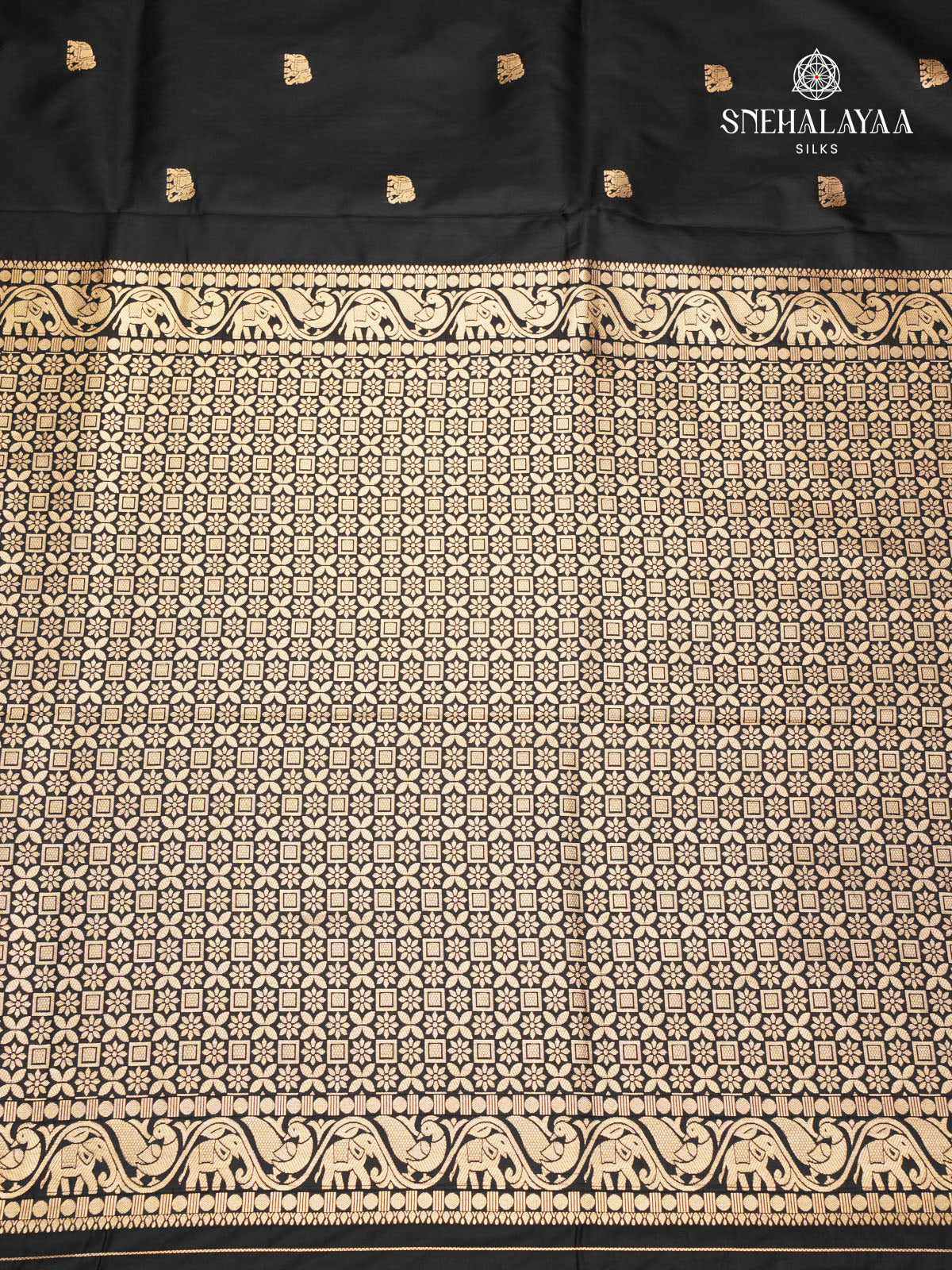 Black Banaras Paithani Saree