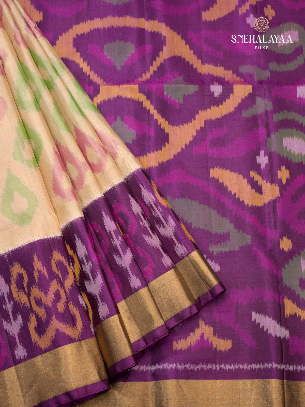 Peach Kanjivaram Soft Silk Saree