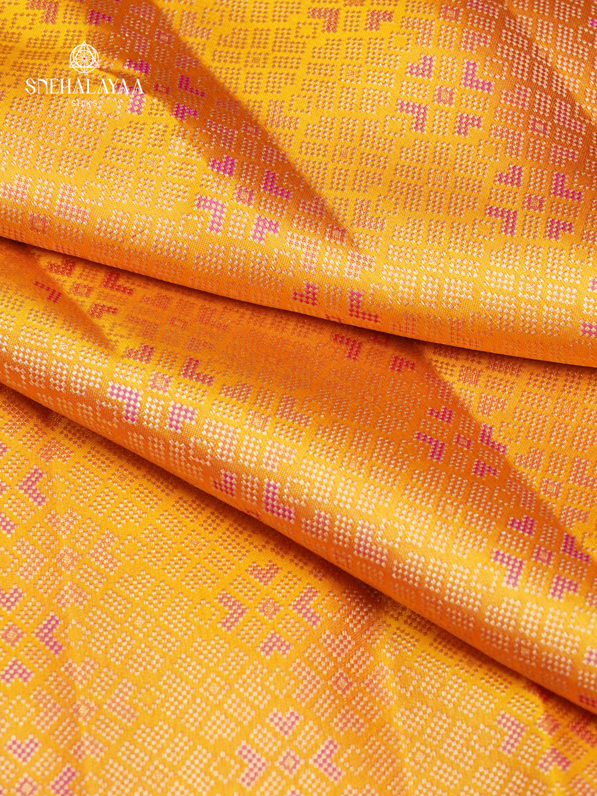 Yellow Kanjivaram Silk Saree
