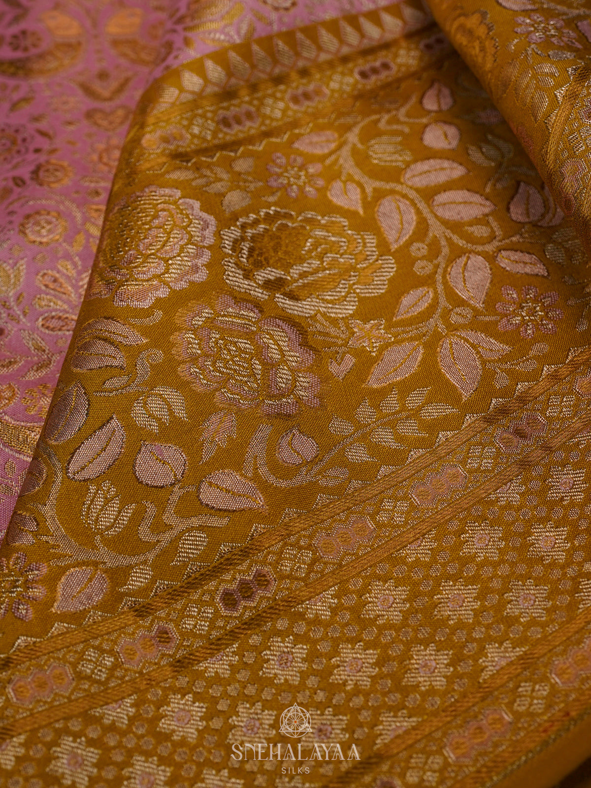 Pink Kanjivaram Silk Saree