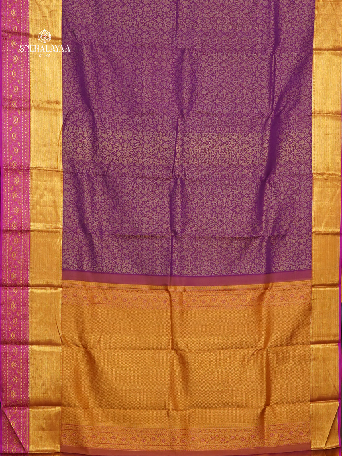 Purple Kanjivaram Silk Saree