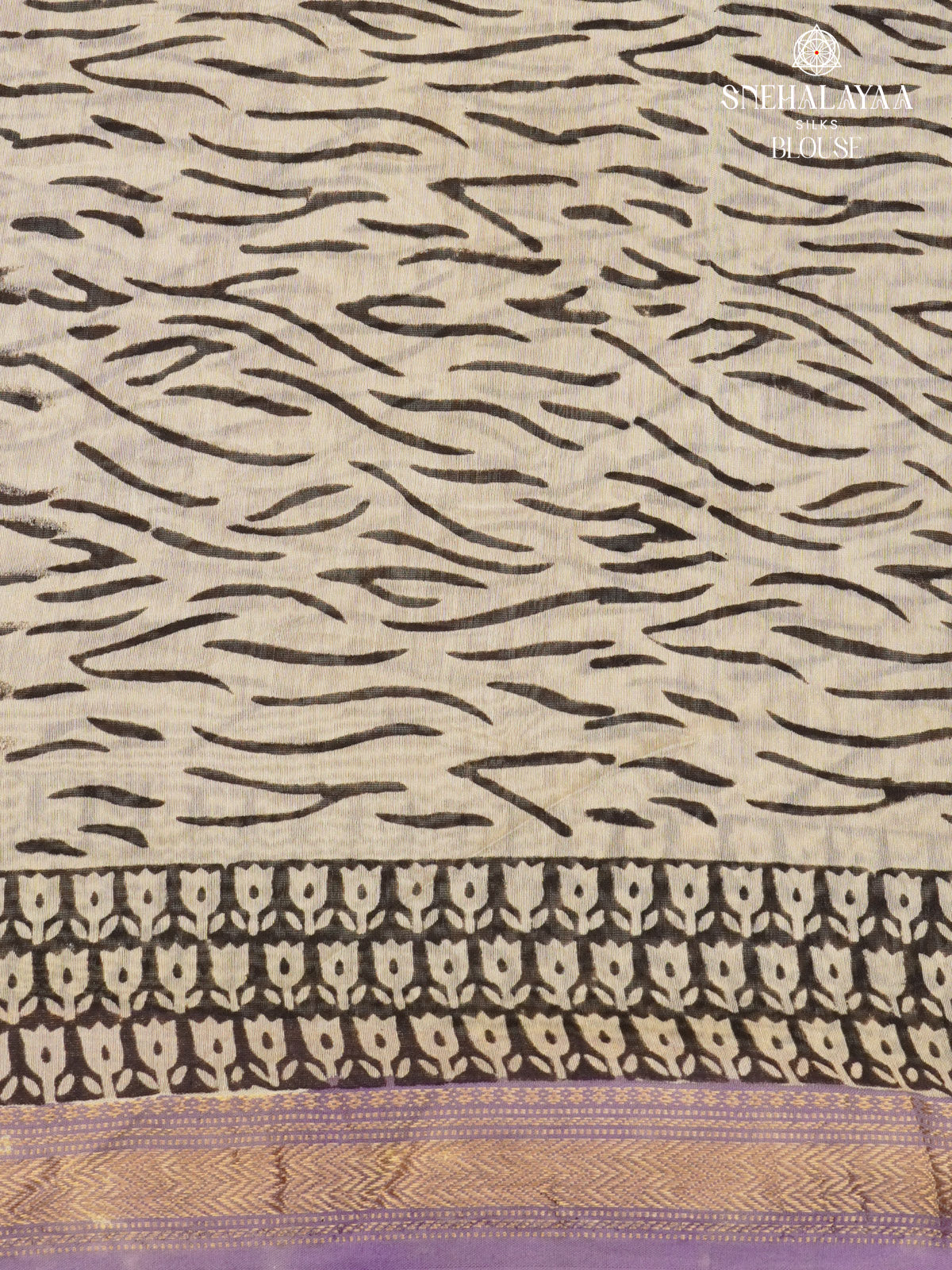 Lilac Chanderi Saree