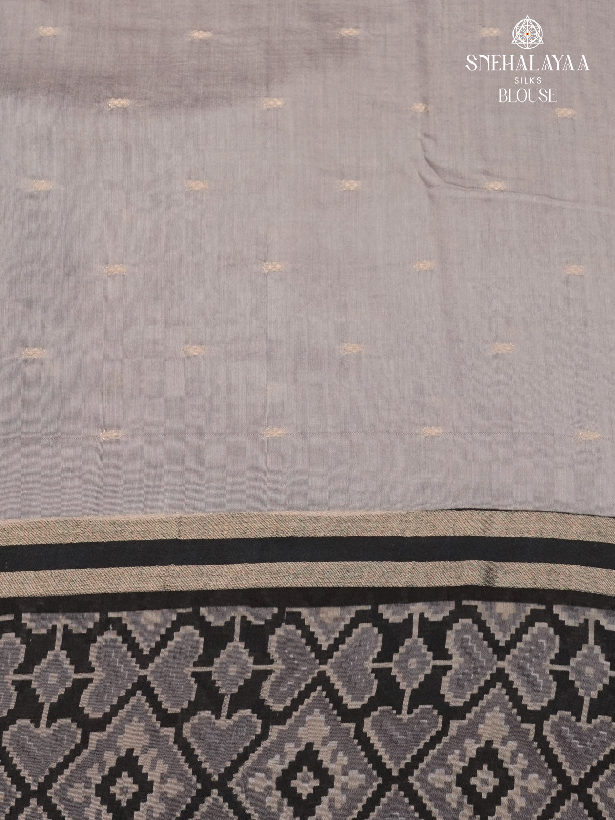 Ash Grey Chanderi Saree